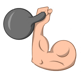 Dumbell and arm